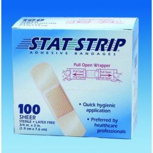 American® White Cross Stat Strip® Sheer Adhesive Strip