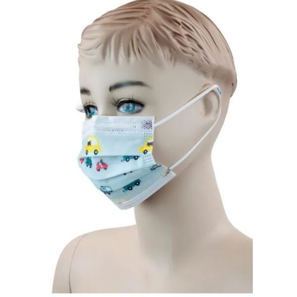 Child Face Masks with Ear Loop - Cars