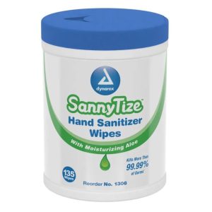 SannyTize Hand Sanitizer Wipes - 135 wipes/canister