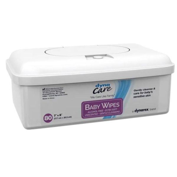 Baby Wipes (Unscented) 7 x 8in - 80 wipes/tub