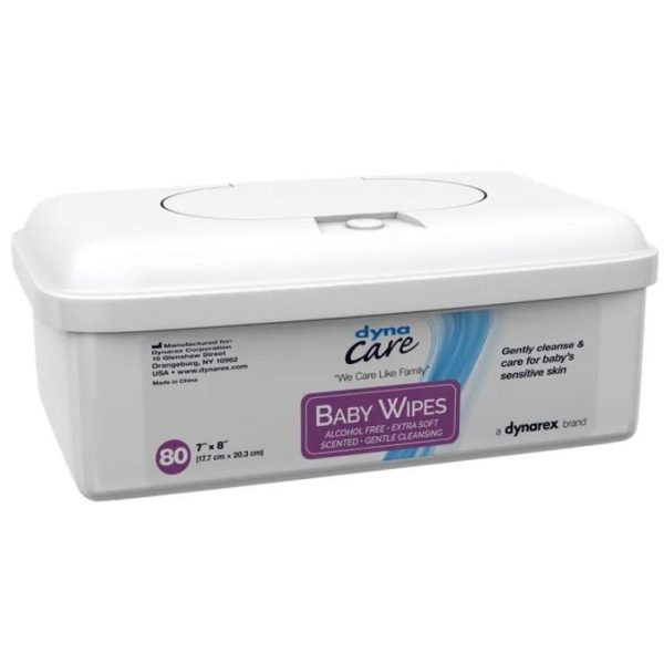 Baby Wipes (Scented) 7 x8in - 80 wipes/tub