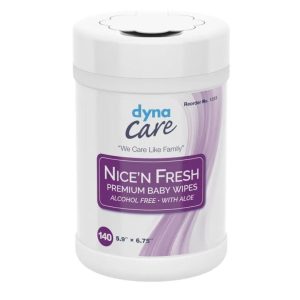 Nice'n Fresh Premium Baby Wipes (Scented) 6 x 6.75in - 140 wipes/canister