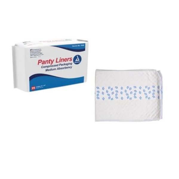 Panty Liners w/ Adhesive Tab 6" x 17" (18 g)