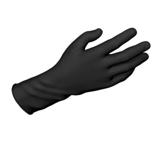 Safe-Touch Black Nitrile Exam Gloves- Powder-Free - XXL