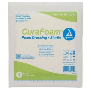 CuraFoam Foam Dressing - 6"x6"