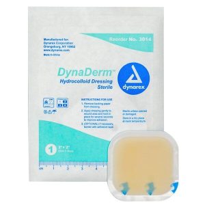 DynaDerm Hydrocolloid Dressing - Thin - 2"x2"