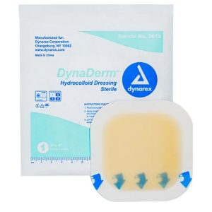 DynaDerm Hydrocolloid Dressing - X-Thin - 4"x4"