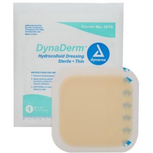 DynaDerm Hydrocolloid Dressing - Thin - 6"x6"