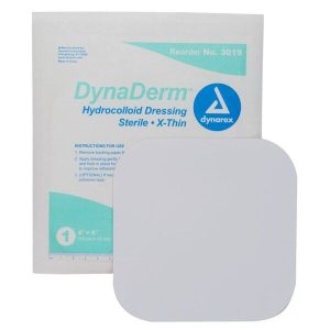 DynaDerm Hydrocolloid Dressing - X-Thin - 6"x6"