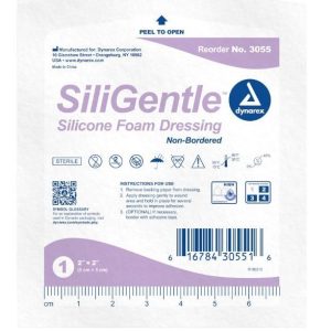 SiliGentle Non-Adhesive Silicone Foam Dressings - 4"x4"