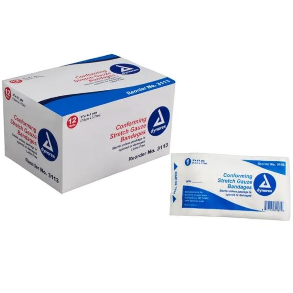 Stretch Gauze Bandage Roll - 3"