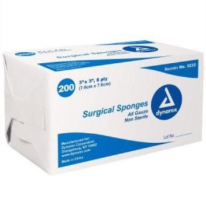 Surgical Gauze Sponge 3"x 3" 8 Ply