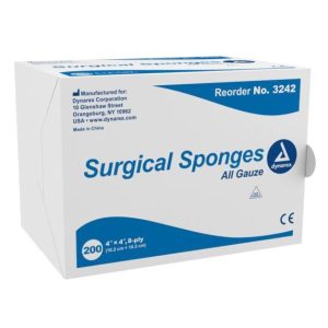 Surgical Gauze Sponge 4"x 4" 8 Ply