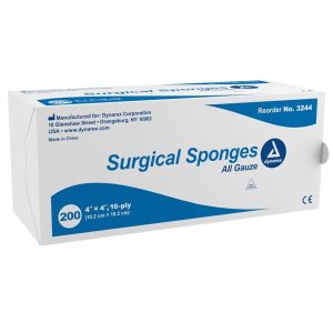 Surgical Gauze Sponge 4"x 4" 16 Ply