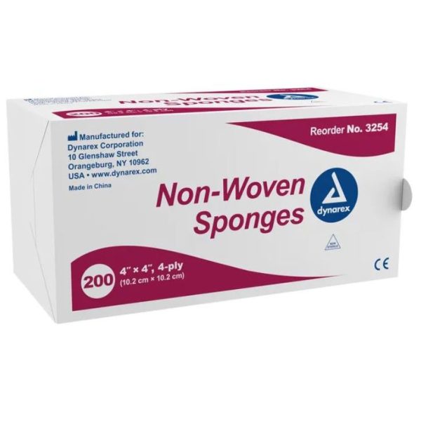 Non-Woven Sponge 4"x 4" 4 Ply