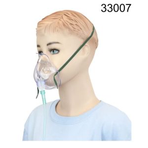 Elongated Oxygen Mask  Medium-Concentration w/ 7 ft (2.1 m) Tubing with Standard Connector  Pediatric