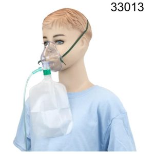 Elongated Oxygen Mask  High-Concentration w/ 7ft (2.1m) Tubing with Standard Connector and 600 mL Reservoir  Bag  Pediatric