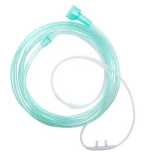 Nasal Oxygen Cannula  Standard Tip w/ 50ft (15.24 m) Tubing with Standard Connector  Adult