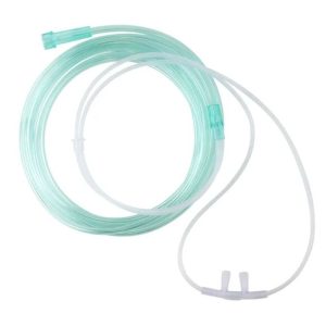 Nasal Oxygen Cannula-Flared Tip w/ 21ft (6.4m) Crush Res. Tubing-Standard Connector - Adult