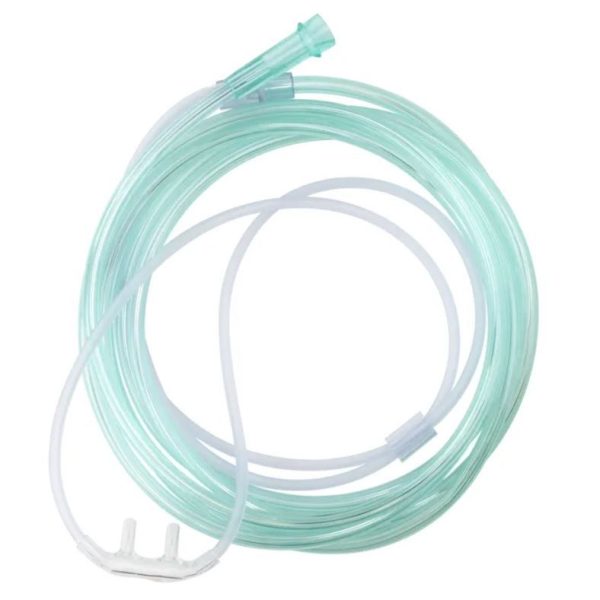 Nasal Oxygen High-Flow Cannula  Cushion Tip w/ 14ft (4.3 m) Tubing with Standard Connector  Adult