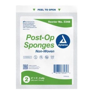 Post-Op Sponge 4 Ply Sterile 2's