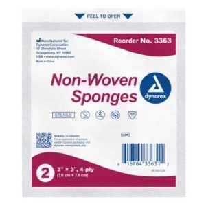 Non-Woven Sponge Sterile 2's