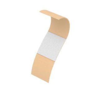 Sheer Plastic Adhesive Bandages  Sterile 3/8'' x 1 1/2''