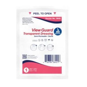 View Guard Transparent Dressings Sterile 2 3/8'' x 2 3/4''