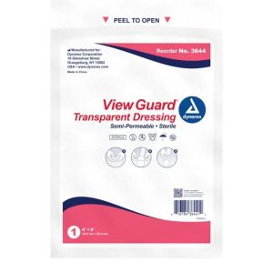 View Guard Transparent Dressings Sterile 6'' x 8''