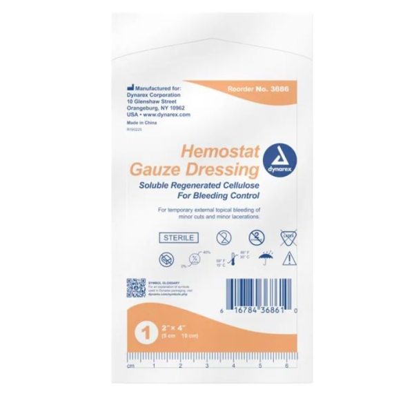 Hemostat Gauze Dressing 2'' x 4''