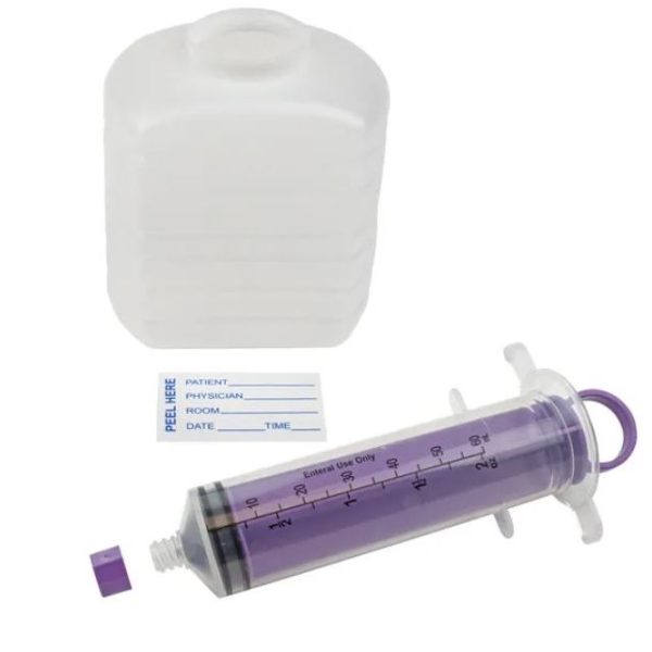 IV Pole Kit -Enteral Feeding Syringe w/ enfit connector (60cc) - Non-Sterile