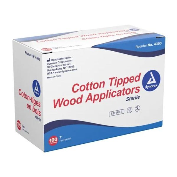 Cotton Tipped Wood Applicators Sterile 3''