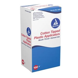 Cotton Tipped Plastic Applicator Large Tip 8''