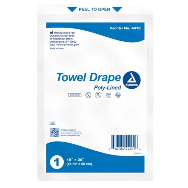 Disposable Towel Drapes Plain Sterile 18'' x 26''