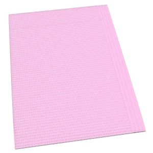 Dental Bibs - Mauve 17 3/4'' x 12 7/8''