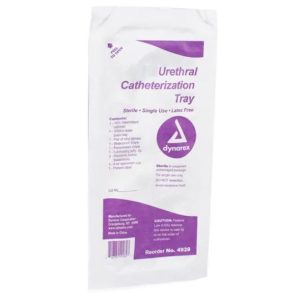 Urethral Intermittent Catheter Latex Free Tray - Sterile