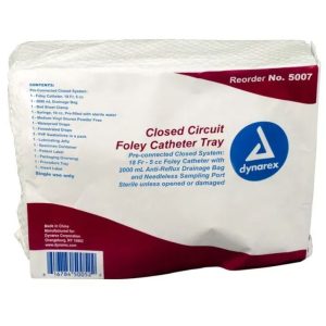 Closed Circuit Foley Catheter Tray - Sterile 18 FR