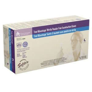 True Advantage Nitrile Exam Gloves- Powder-Free - L