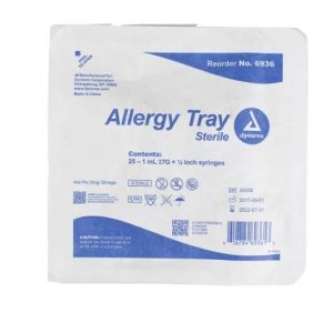 Allergy Non-Safety Syringe Tray - 1cc 27G