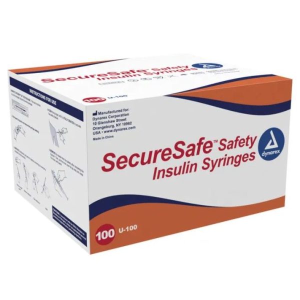 SecureSafe Safety Insulin Syringe - 1cc - 29G