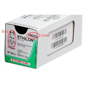 Ethilon Suture with Needle. Qty 12 Sutures