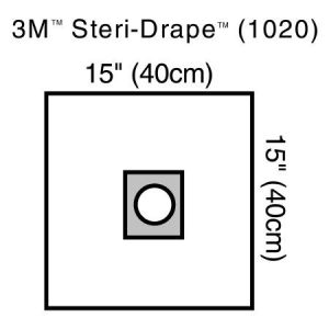 3M Steri-Drape Sterile Small EENT Drape