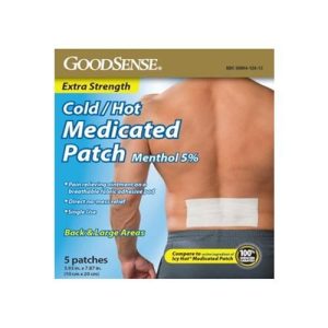 Cold/Hot Medicated Patch 5% Menthol 3.53in x 7.87 in