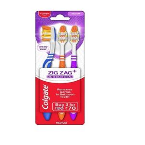 Colgate Toothbrush Zigzag Antibacterial Medium