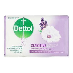 Dettol Sensitive Antibacterial Bar Soap 100g