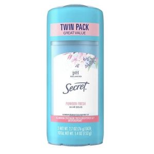 Secret Solid Powder Fresh Sitck Deodorant 2.7 oz/2 Packs