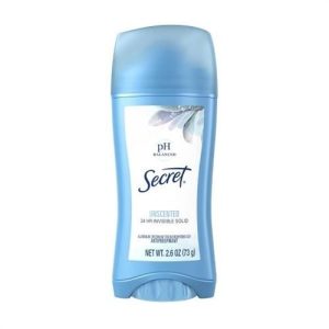 Secret Unscented Sitck Deodorant 2.6 oz