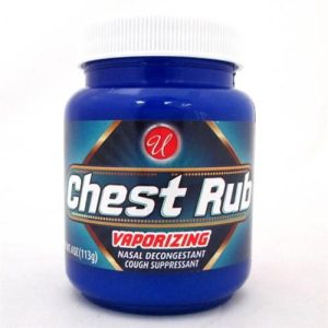 Vaporizing Chest Rub 1% Menthol 4 Oz