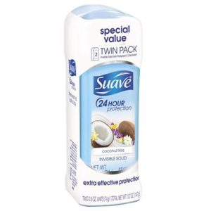 Suave 2 Packs Coconut Kiss for Women Deodorant 2.6 oz